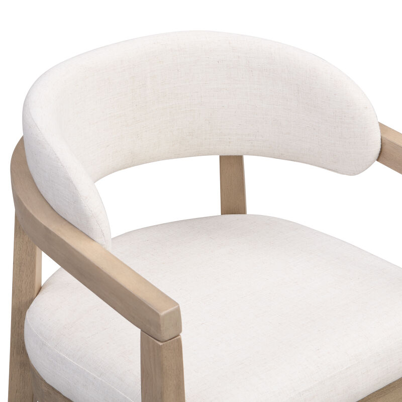 Christopher Knight Home Uintah Modern 7 Piece Rubberwood Upholstered Dining Set