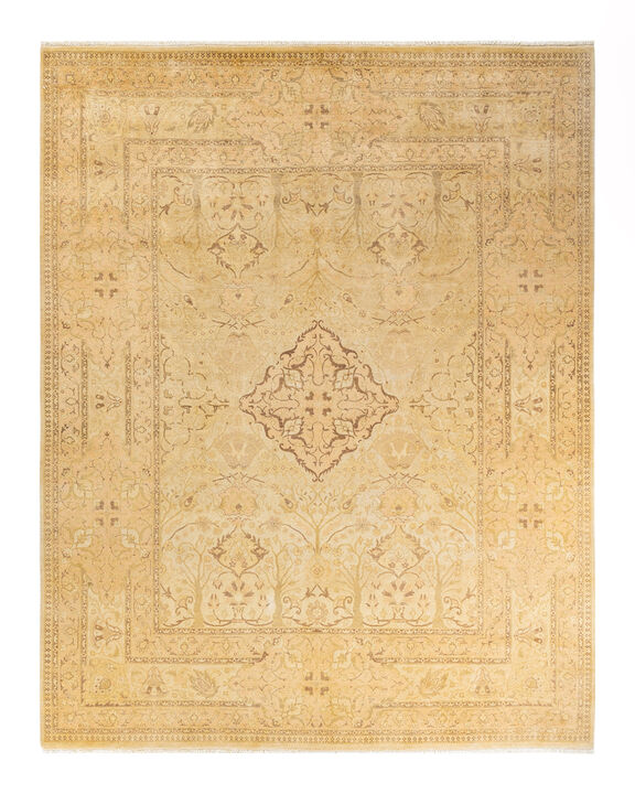 Eclectic, One-of-a-Kind Hand-Knotted Area Rug  - Ivory, 8' 1" x 10' 2"