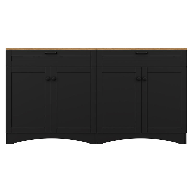 Merax Farmhouse TV Stand with 2 Drawers for TVs Up to 70"