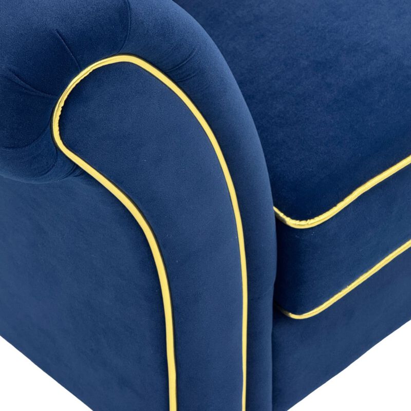 Nixbix Velvet 3‑Seater Chesterfield Sofa image number 6