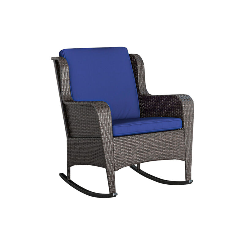 Garden Rocking Chair with Durable Frame and Comfortable Armrests