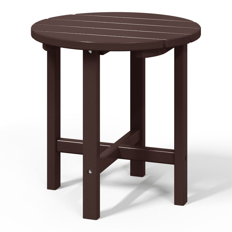 WestinTrends Adirondack Round Outdoor Side Table