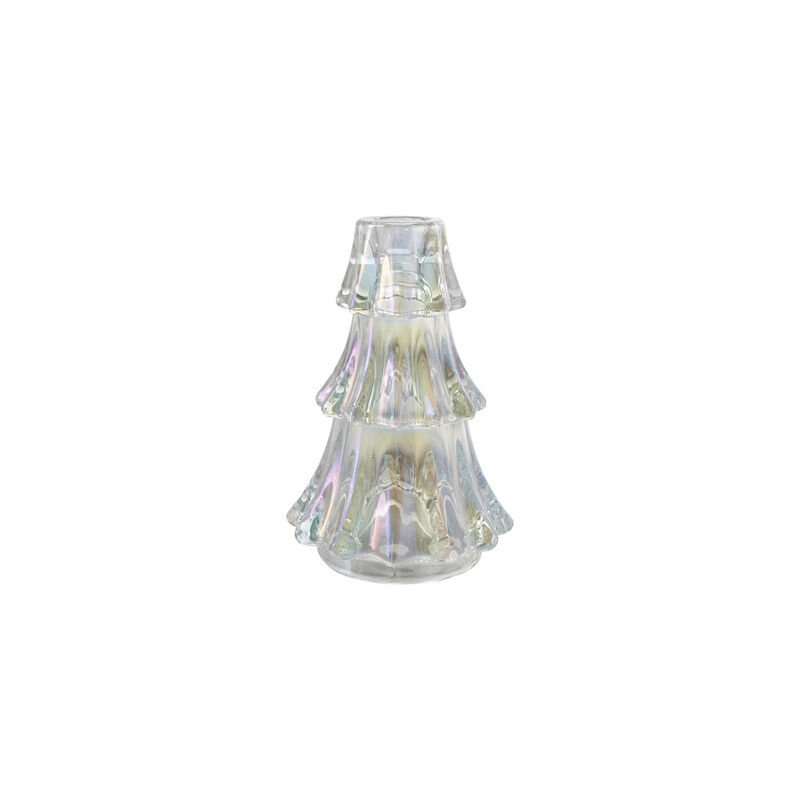 Iridescent Glass Tree Taper Holder image number 0