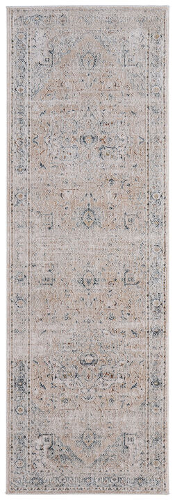 HomeRoots Oriental Distressed Runner Rug With Fringe