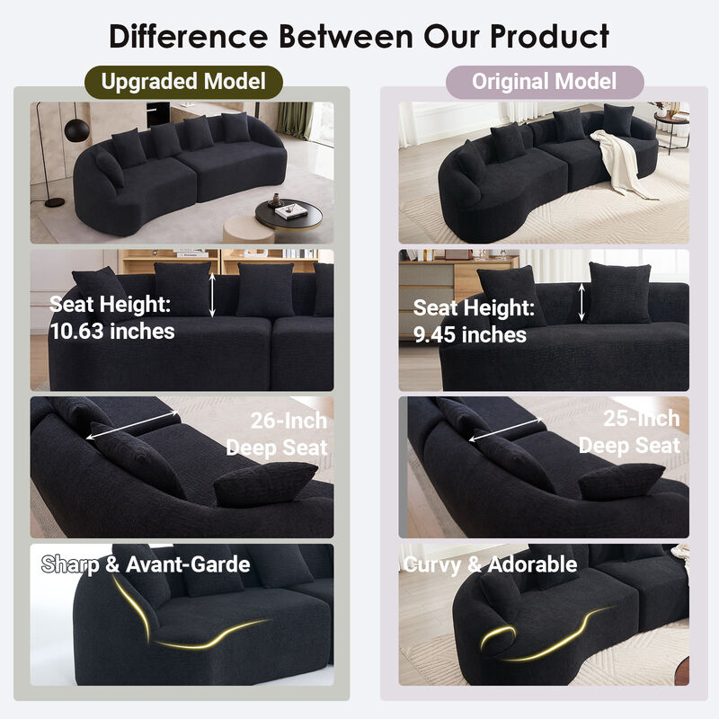 Stowag Curved Boneless Sofa image number 8
