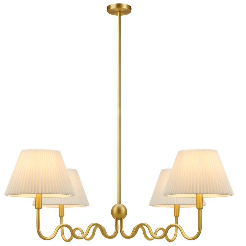 Wave Squiggle 4-Arm Pendant Light image number 7