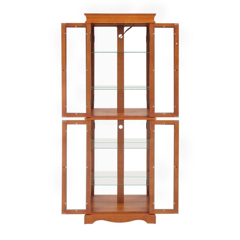 Doblik Lighted Glass Curio Display Cabinet image number 8