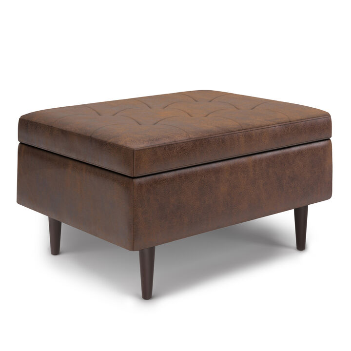 Shay Mid Century Small Coffee Table Storage Ottoman