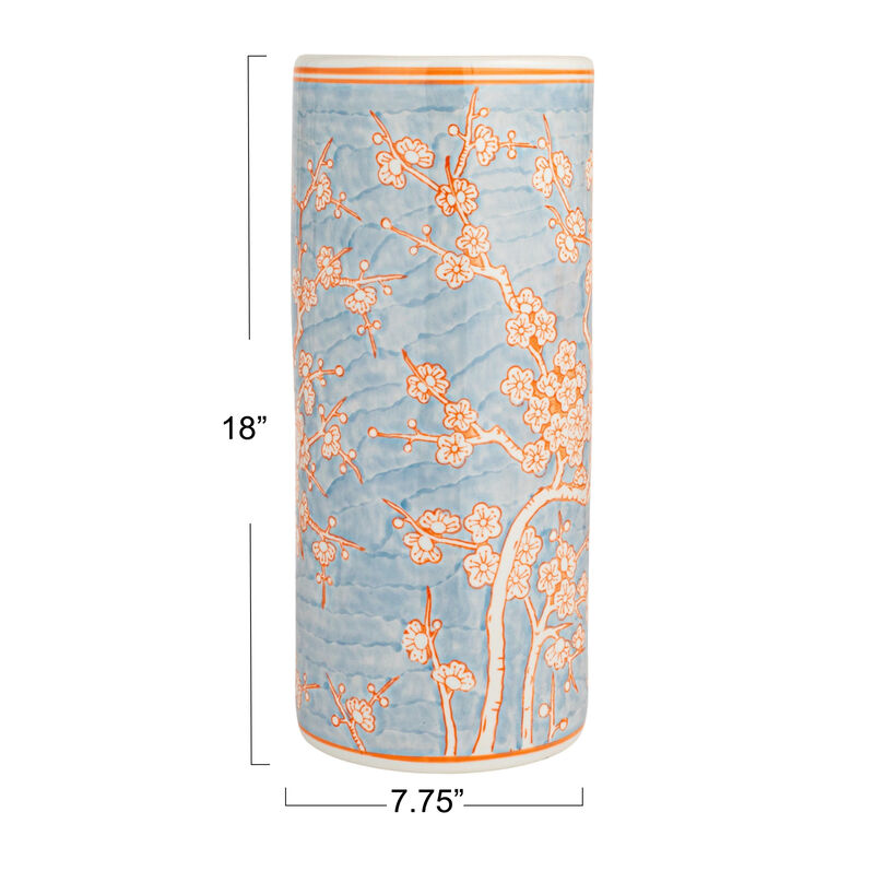 Ceramic Umbrella Stand, Blue image number 2