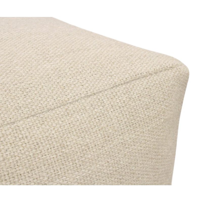 Alex Hamilton Remi Wool Pouf in Ivory