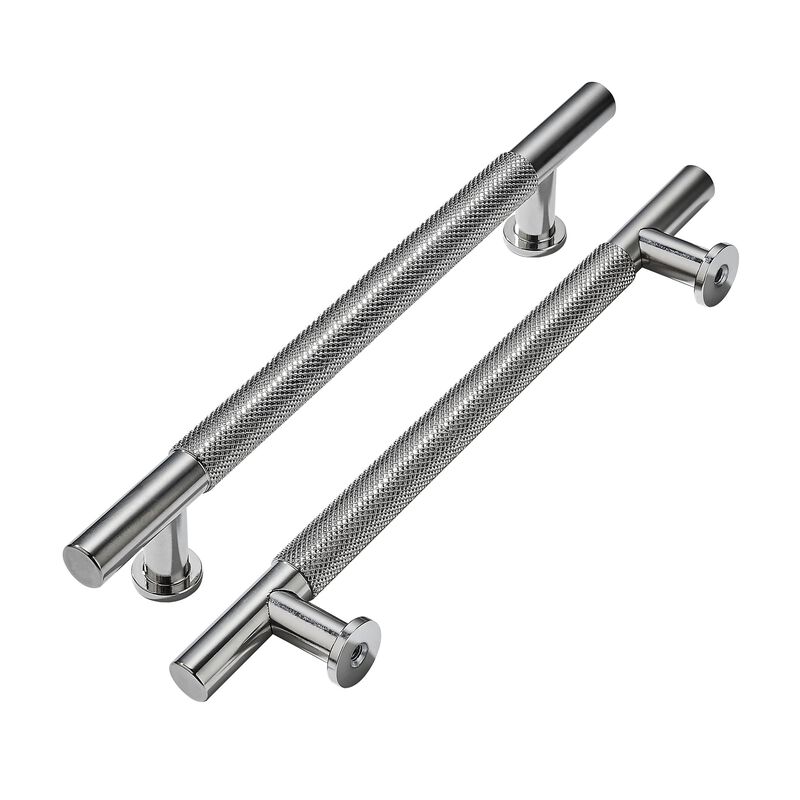 khtumeware 5 Pack 10 Inch(256mm) Drawer Handles Knurled Brushed Nickel Cabinet Pulls Drawer Pulls Kitchen Hardware Kitchen Handl