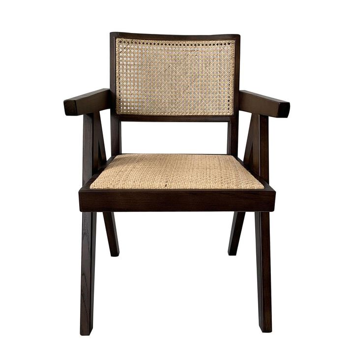 Moe's Home Collection TAKASHI CHAIR DARK BROWN-SET OF TWO