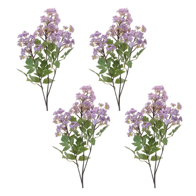 Set of 4 Lilac Floral Sprays for Vases, Bouquets, or Spring Home Arrangements