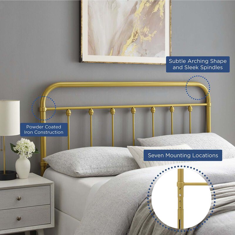 Modway - Sage King Metal Headboard image number 4