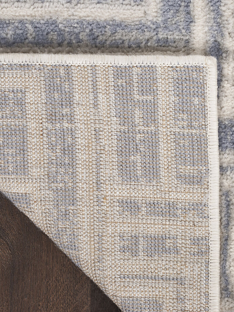 Serenity Home SRH04 Blue/Ivory 2'2" x 7'6" Rug image number 1