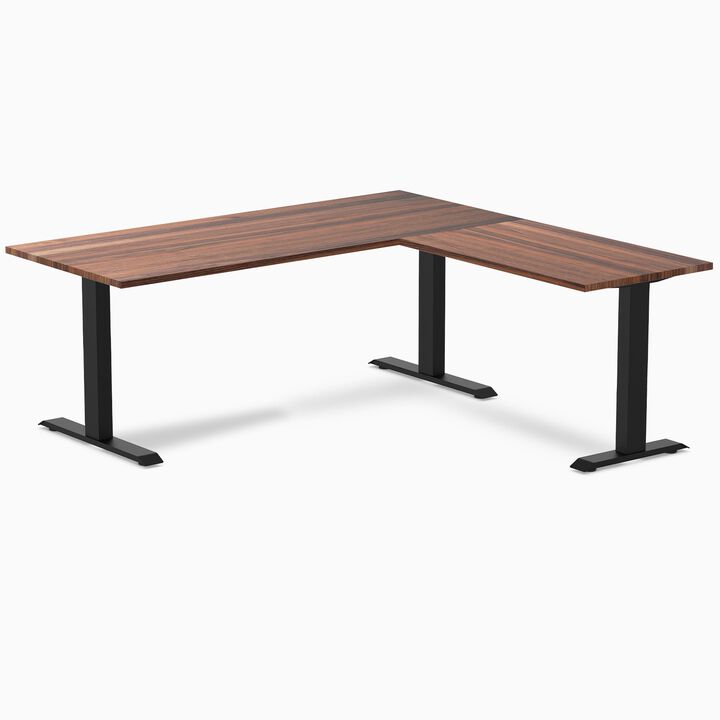Desky Zero Hardwood L-Shape Office Desk