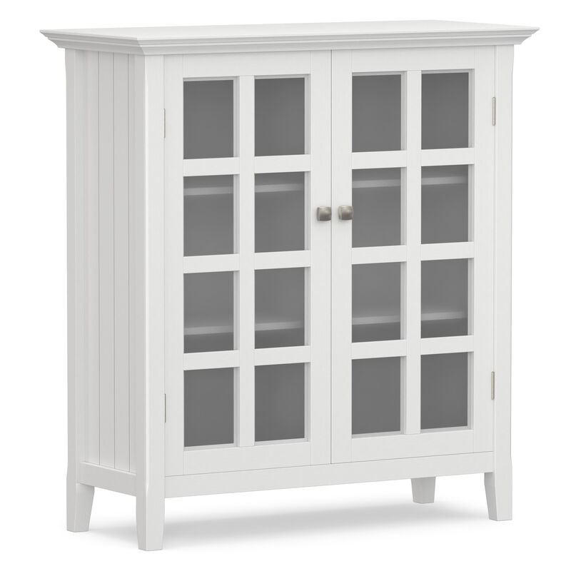 Acadian 39 inch Wide Solid Wood Transitional Storage Cabinet in White image number 0