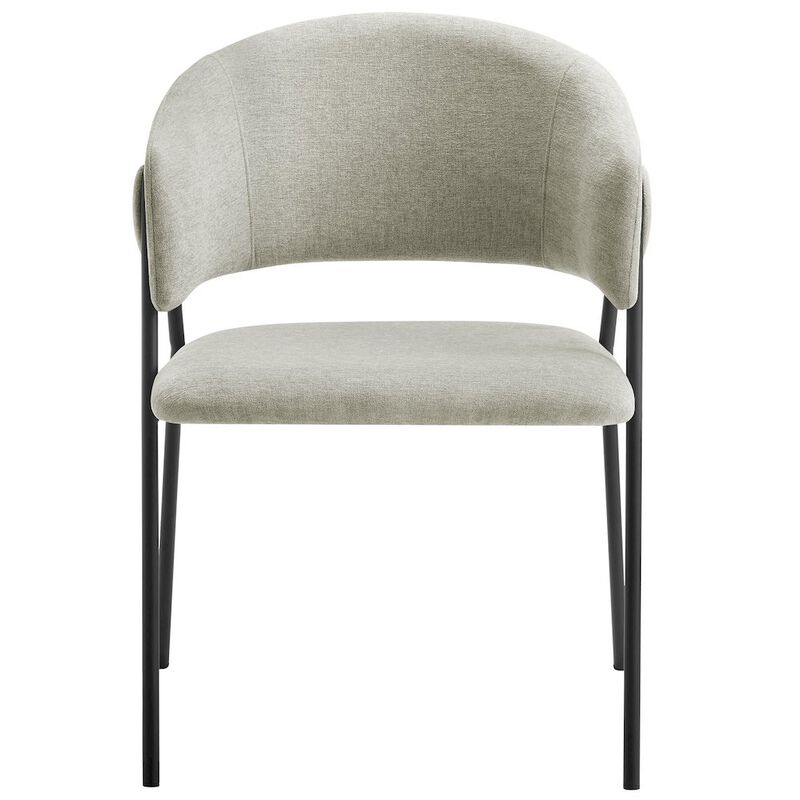 Nella Upholstered Heathered Chenille Dining Chairs Set of 2 image number 6