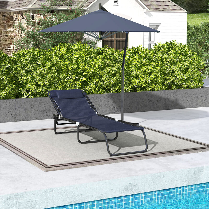 Hivvago Portable Reclining Lounge Chair image number 6