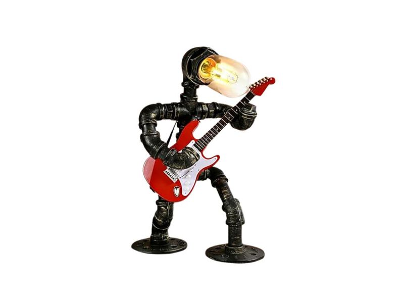 Industrial Retro Steampunk Robot Table Lamp For Bedroom Living Room image number 0