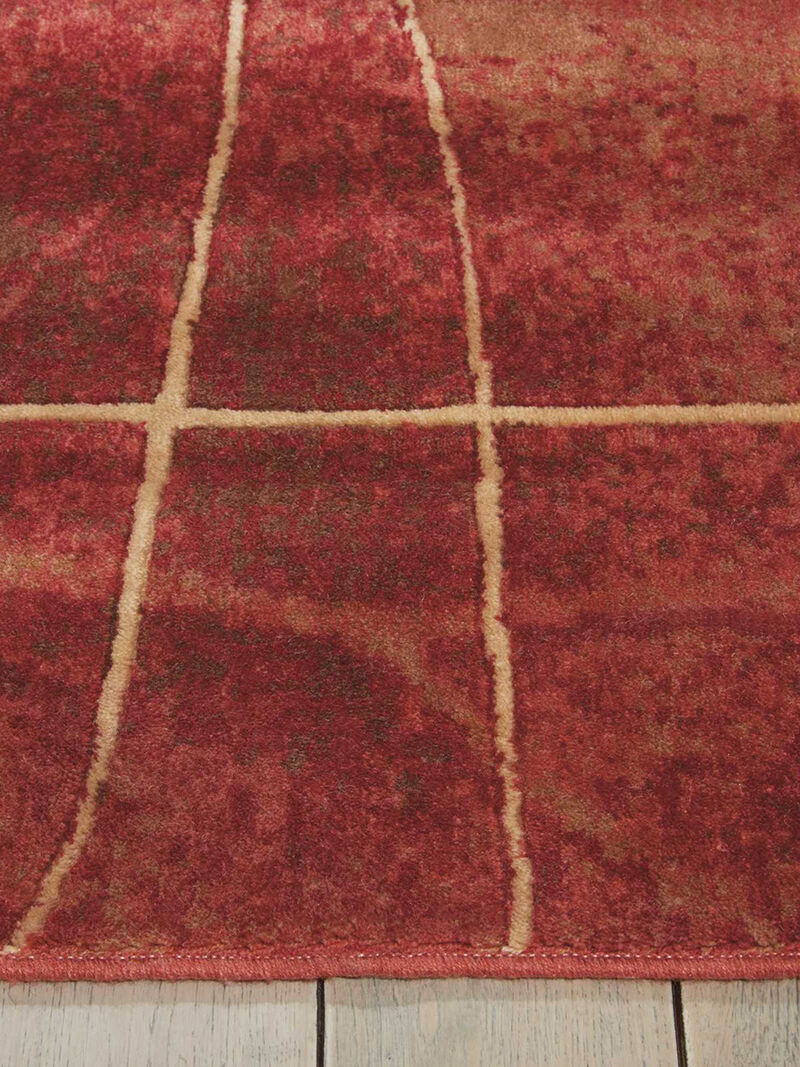 Somerset ST74 Flame 2' x 2'9" Rug