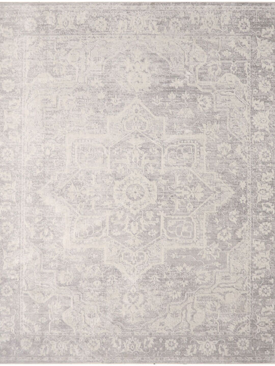 Astra Machine Washable ASW12 Gray 7'10" x 10' Rug