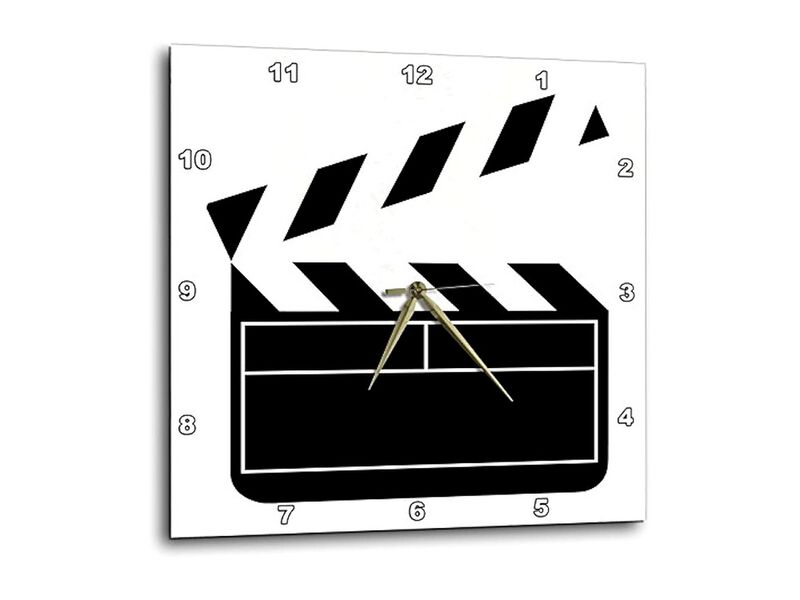 Movie Clapboard Wall Clock 13 Inch Home Decor image number 2