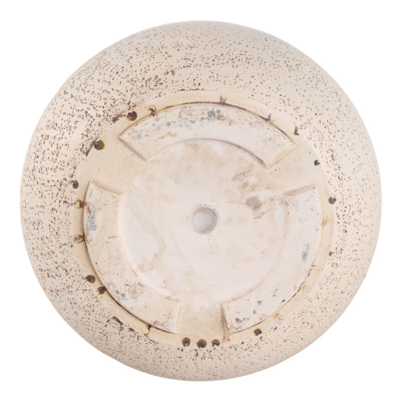 S/3 11/14/18" Resin Cement Texture Planters, Ivory image number 5