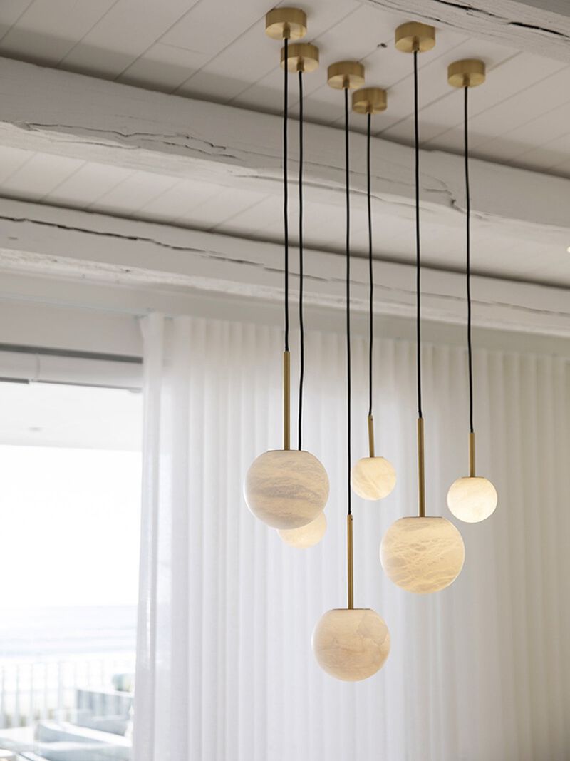 Beacon Lighting Lucent Alabaster Mini Pendant Light Modern Ceiling Pendant image number 8