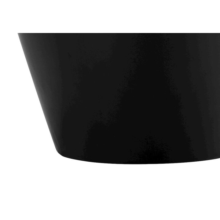 ="Lighting, 17""H, Table Lamp, Black Ceramic, Ivory / Cream Shade, Transitional