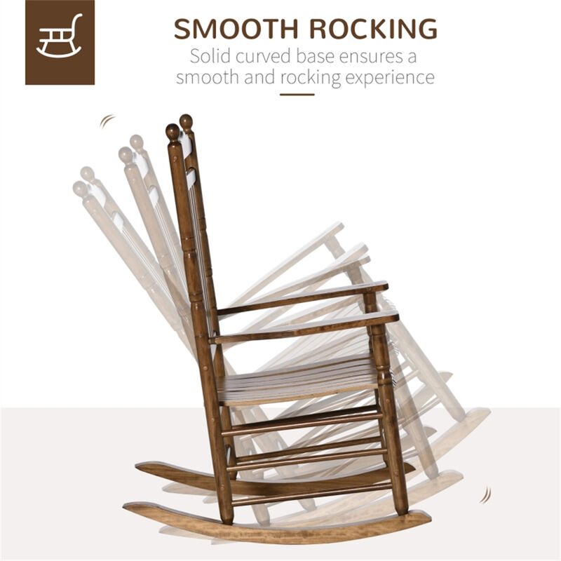 Garden Rocking Chair with Comfortable Seat for Outdoor Relaxation