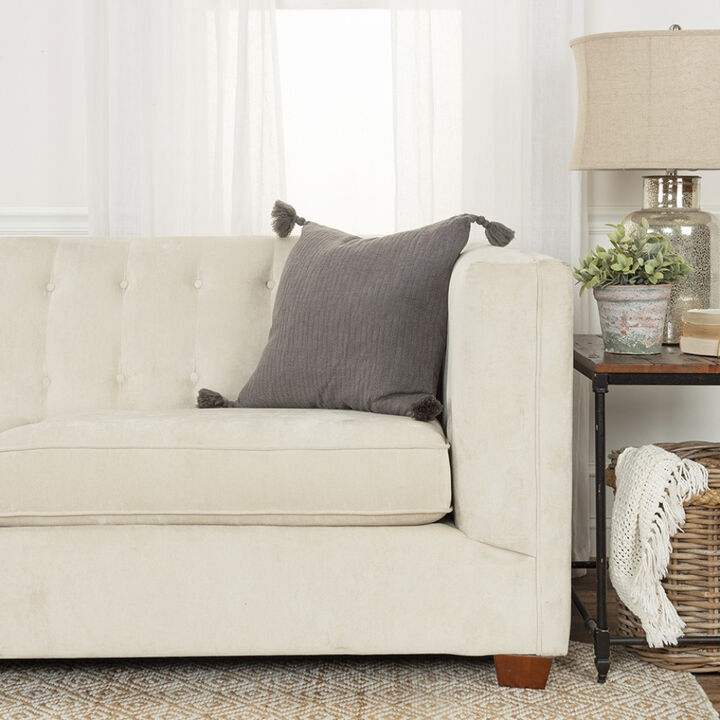 Tonal Abstract Stripe Throw Pillow Modern Decorative Cushion for Sofa or Bed