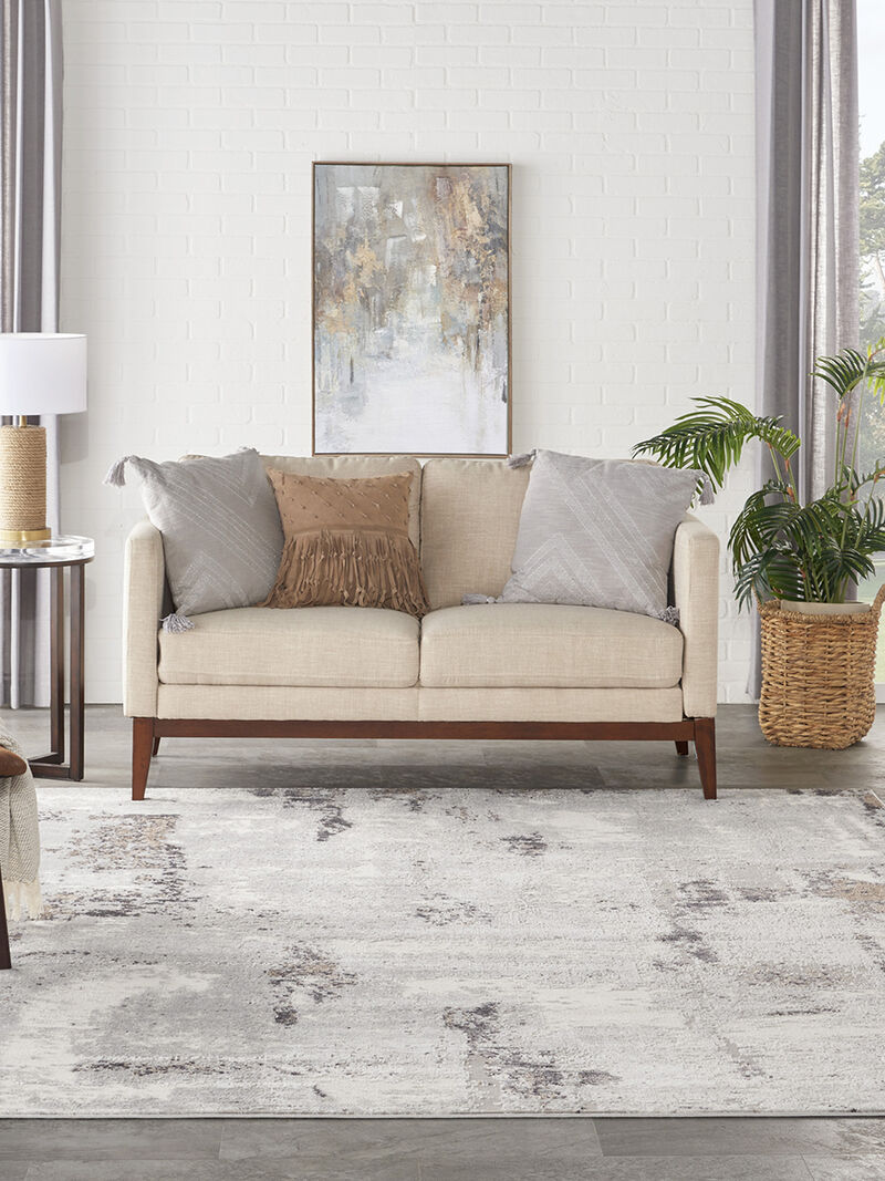 Elation ETN06 Gray/Ivory 7'10" x 9'10" Rug