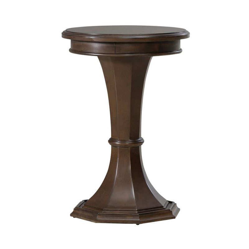 Liberty Furniture Arden Road Living Room Round Chairside Table  - Satin Cherry image number 2