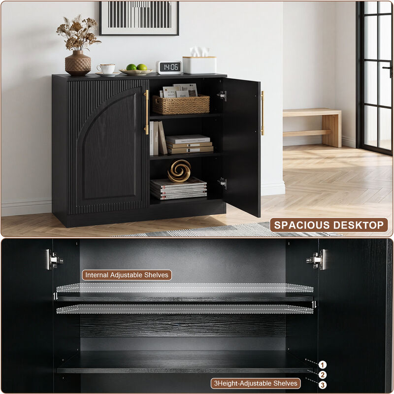 Raghan 31.5" Modern Buffet Cabinet image number 3