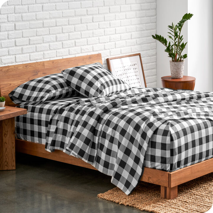 Soft & Cozy 100% Cotton Flannel Printed Pattern Sheet Set