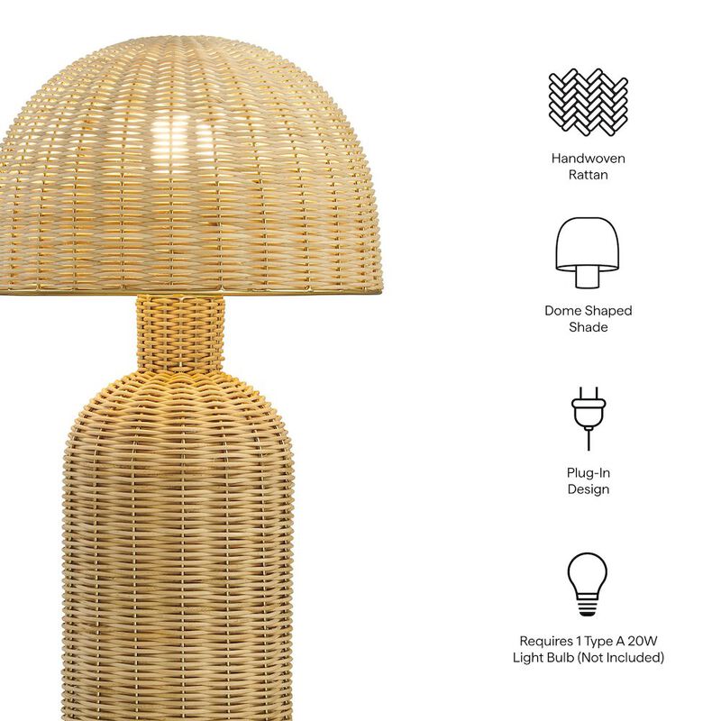 Briar Rattan Table Lamp image number 2