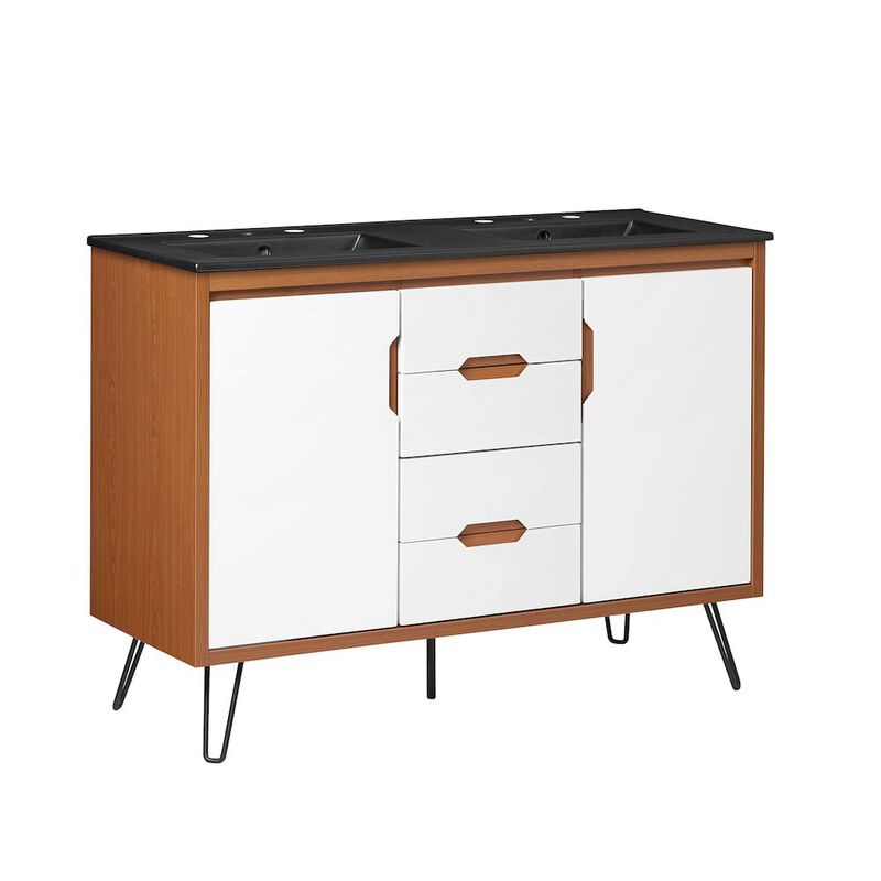 Energize 48" Double Sink Bathroom Vanity image number 0