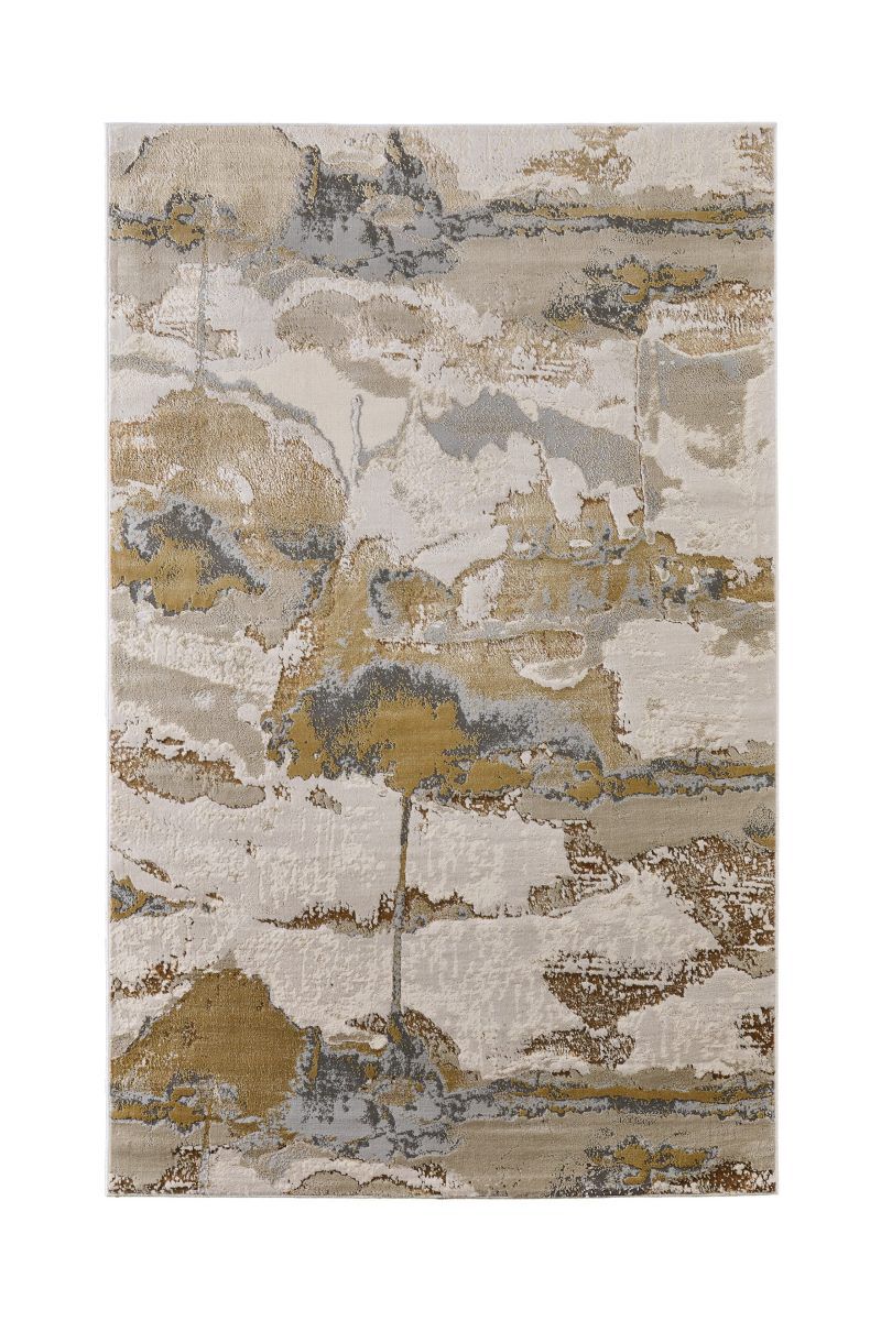 Aura 3737F Gold/Gray 9'2" x 12' Rug image number 0