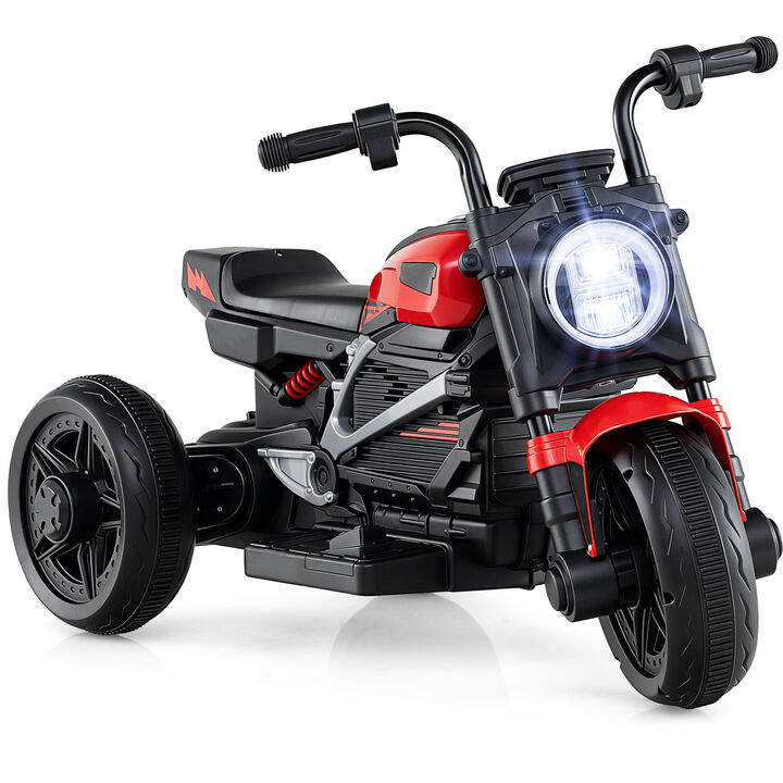 6V Kids Ride On Motorcycle with Music and LED Headlight for Yard and Garden