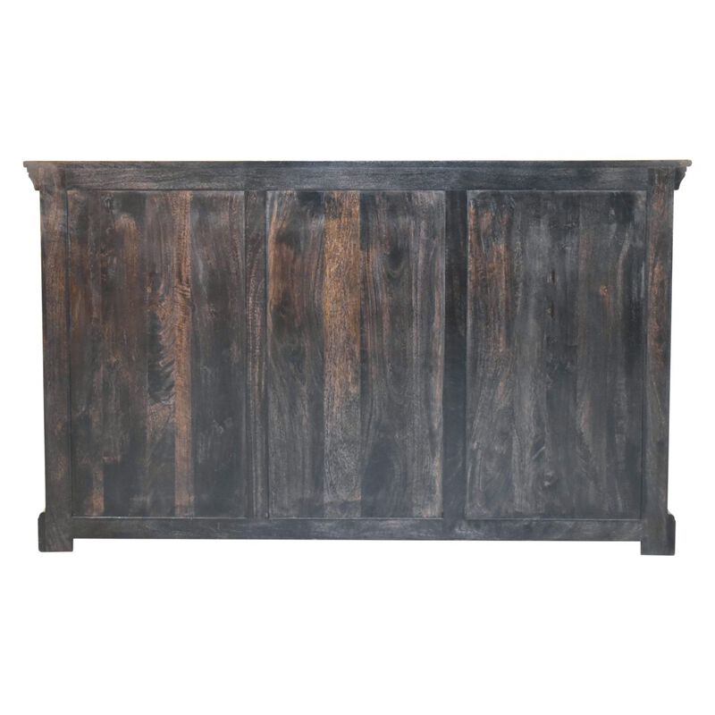 Artisan Furniture Solid Wood Regal Ash Black Rustic Sideboard
