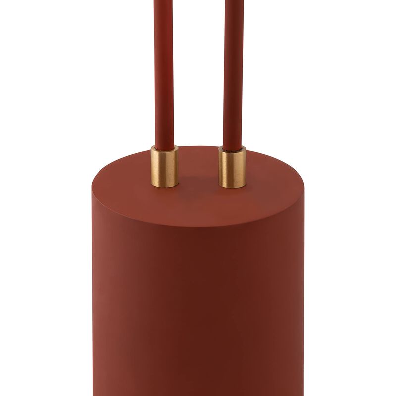 TOV Furniture Hubli 21.7" H Modern Iron Metal Table Lamp in Red Terracotta image number 5