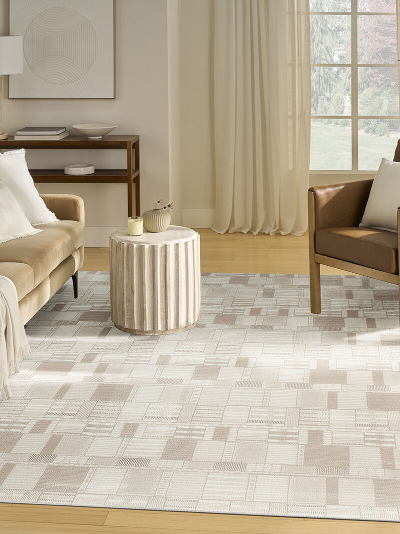 Nordic NRC04 Ivory/Beige 8' x 10' Rug