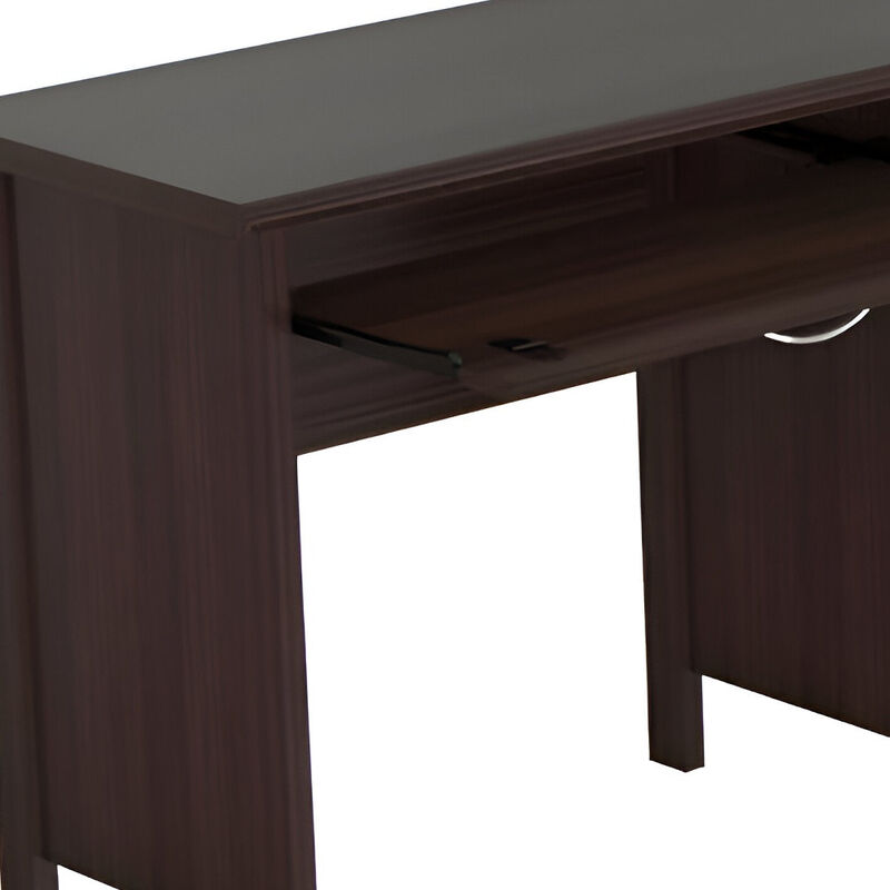 Contemporary Computer Desk with Two Drawers &ndash; Office and Study Furniture image number 2