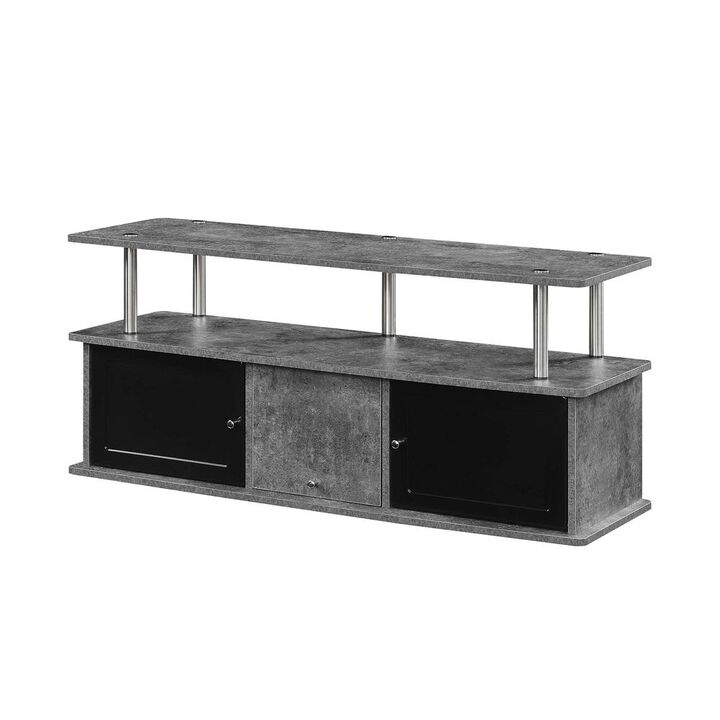 Convience Concept, Inc. TV Stand with 3 Storage Cabinets and Shelf for TVs up to 55 inches