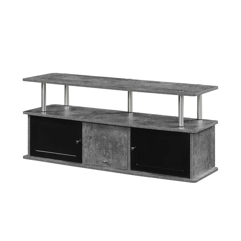 Convience Concept, Inc. TV Stand with 3 Storage Cabinets and Shelf for TVs up to 55 inches