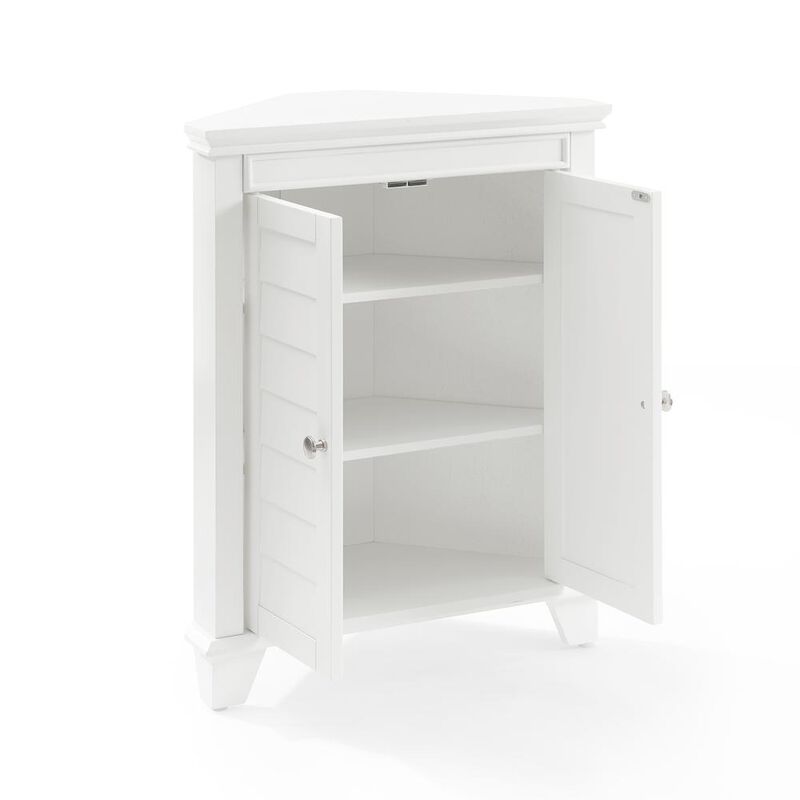 Crosley Furniture Lydia Corner Cabinet White