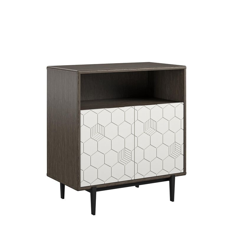 Olivia Storage Cabinet, Gray Oak