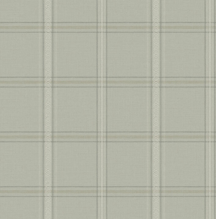 Auberge Sage Plaid Wallpaper