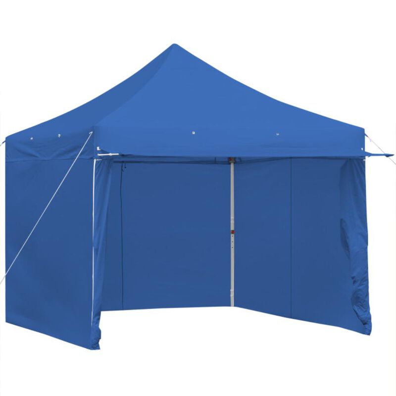 Hivvago 10 x 10 Feet Pop up Gazebo with 4 Height and Adjust Folding Awning